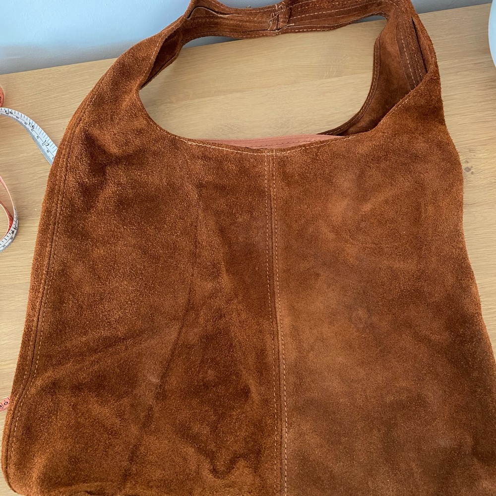 Suede Tan Shoulder Bag